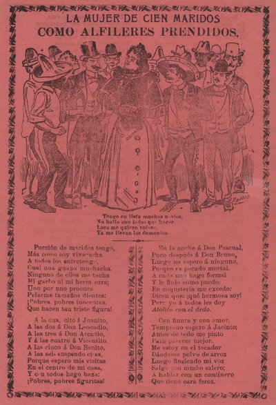 De Vrouw van Honderd Mannen - Als Spelden Vastgemaakt door José Guadalupe Posada
