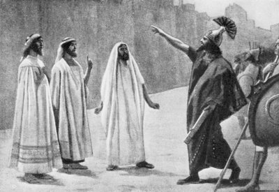 De Rabshakeh voor de Muren van Jeruzalem, 701 v.Chr. door Jose (after) Villegas y Cordero