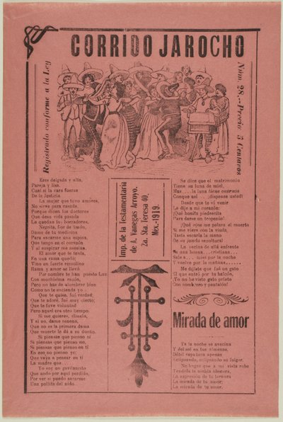 Jarocho-Korridor door José Guadalupe Posada