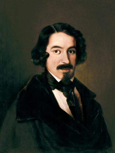 Portret van Jose de Espronceda door José de Madrazo