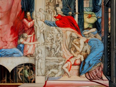 Farao bevrijdt Hebreeën door Josef Johann Michel