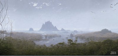 JJM recreëert Friedrich-C-D: Rotsrif aan de kust (Panorama) door Josef Johann Michel