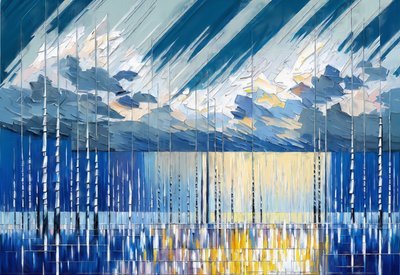 Golven Lucht 03 door Josef Johann Michel