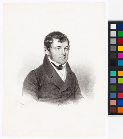 Matthias Trentsensky, lithografie door Josef Kriehuber