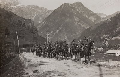 soldaten van de cavalerie (zwart-wit foto) door Josef Zohles