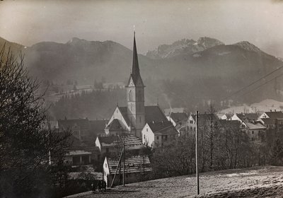 Album "Meine weltkriegs - Erinnerungen South-West Front (Karinthië, Italië, Zuid-Tirol) 31/03/1915-12/11/1918 - Josef Zohles Wenen": uitzicht op Hermagor-Pressegger door Josef Zohles