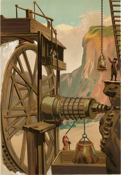 Agricola die de mijnen van Freyberg leidt door Josep or Jose Planella Coromina