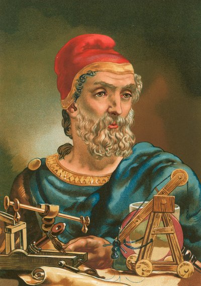 Archimedes door Josep or Jose Planella Coromina