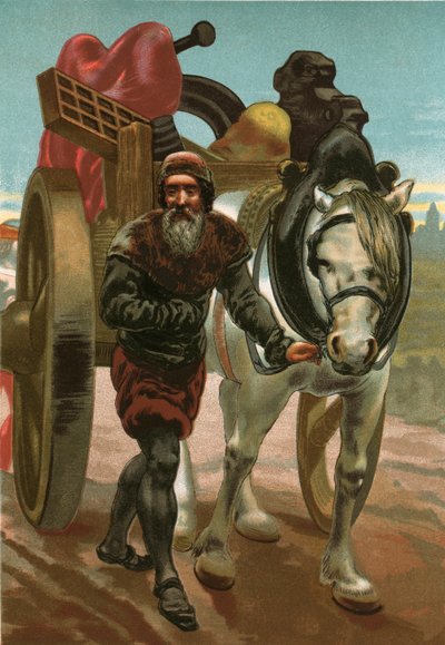 Gutenberg verbannen uit Straatsburg door Josep or Jose Planella Coromina