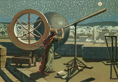 Hipparchus in het Observatorium in Alexandrië door Josep or Jose Planella Coromina