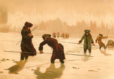 Maupertuis in Lapland door Josep or Jose Planella Coromina