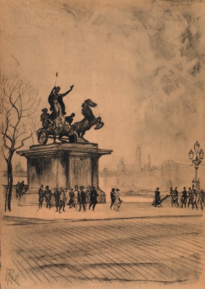 Boadicea, Westminster Bridge door Joseph (after) Pennell