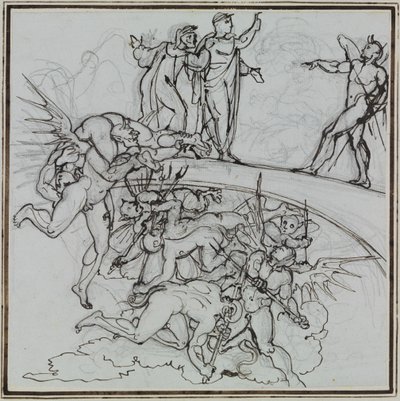 Bij het pekmeer van de omkopers, de raadsheer van Lucca (Dante