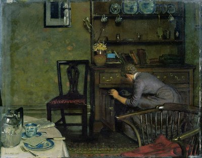 Het vrijgezellenontbijttafel door Joseph Benwell Clark