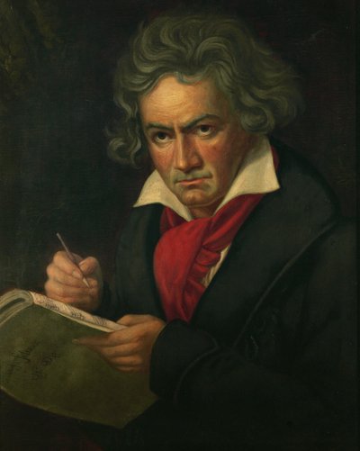 Ludwig van Beethoven ... (olieverf op doek) door Joseph Carl Stieler