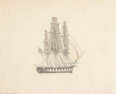 Enkelvoudige hermafrodiete brig door Joseph Cartwright