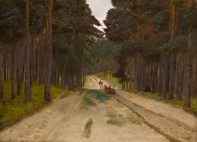 Bosvrachtwagen door Joseph Chelmonski