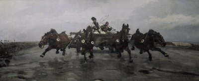 Four in Hand, 1881 door Joseph Chelmonski