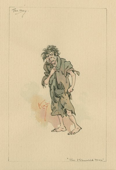 De jongen - De spookman en de geest zijn koopje, c.1920s door Joseph Clayton Clarke