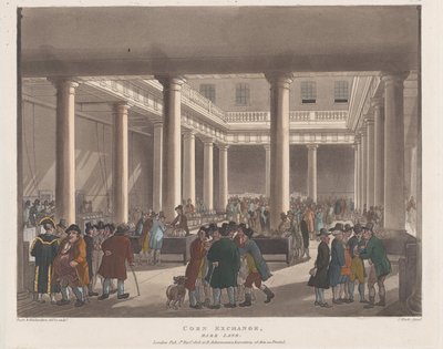 Graanbeurs, Mark Lane, 1 september 1808, 1 september 1808 door Joseph Constantine Stadler