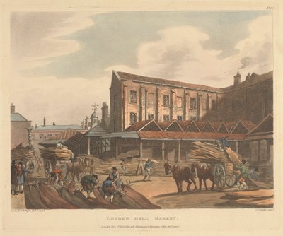 Leaden Hall Markt door Joseph Constantine Stadler