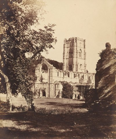 Fountains Abbey. De Kerk, Klooster en Hospitium door Joseph Cundall