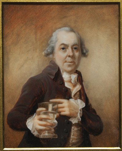 Portret van een man met een glas, ca. 1780s door Joseph Daniel