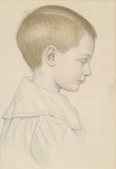 Schets van een jongenshoofd, 1906 door Joseph Edward Southall