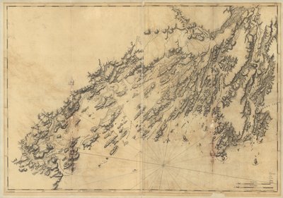 Kust van Maine van Salter Island tot Portland Head door Joseph F. W. Des Barres