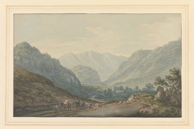 Uitzicht op de Weg van Ambleside naar Keswick vanaf de 6 mijl Steen door Joseph Farington