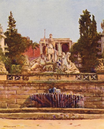 Rome: Piazza del Popolo door Joseph Felix Bouchor