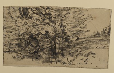 Studie van bomen, 1870 door Joseph Frank Currier