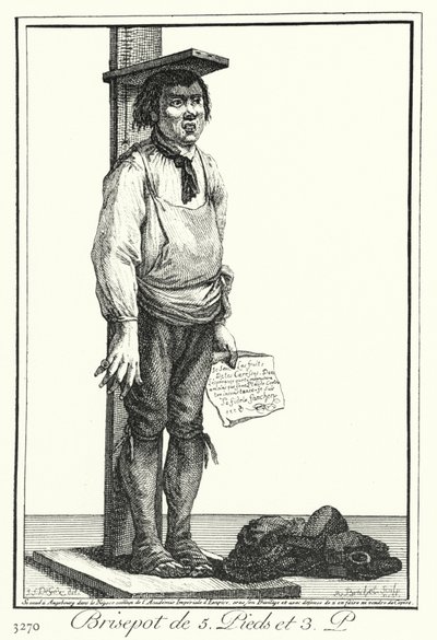Een Vijf Voet Drie Inch Gek (gravure) door Joseph Franz von (after) Goez