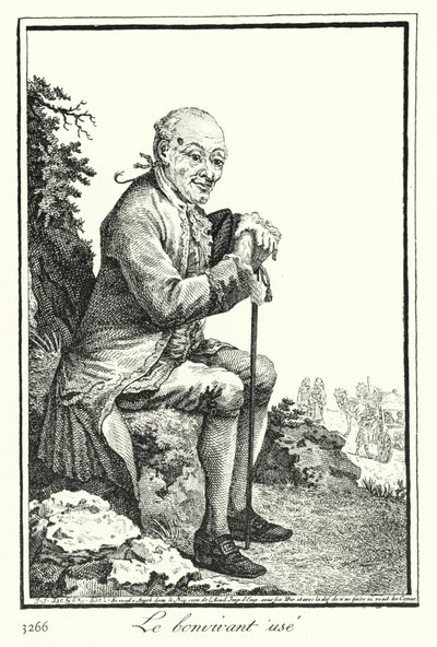 De uitgeputte levensgenieter door Joseph Franz von (after) Goez