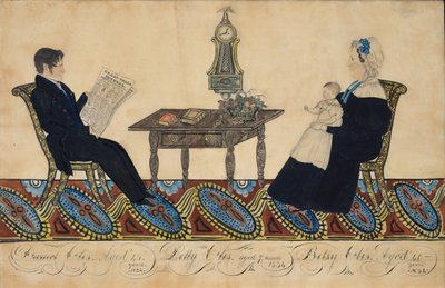 De heer en mevrouw Daniel Otis en kind door Joseph H Davis