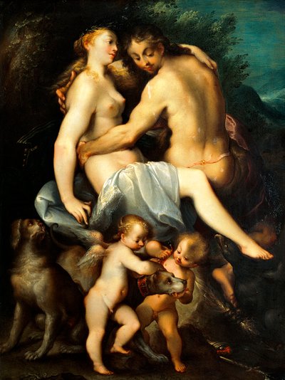 Venus en Adonis door Joseph Heintz