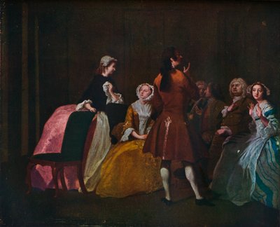 De familie Harlowe, uit Samuel Richardsons Clarissa, c1745 door Joseph Highmore