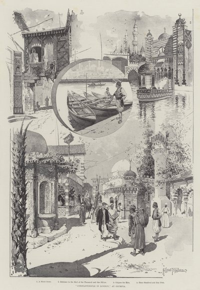 Constantinopel in Londen, bij Olympia door Joseph Holland Tringham
