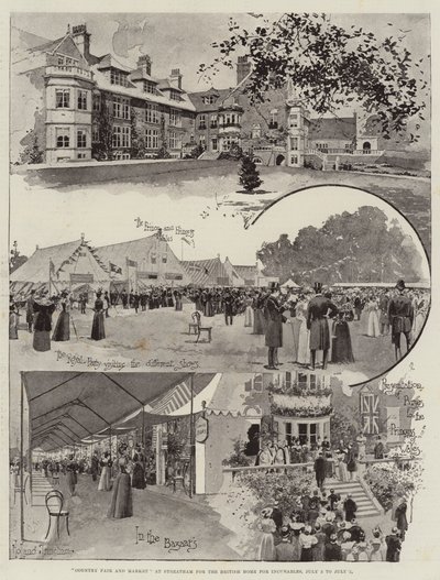 Country Fair en Markt in Streatham voor het British Home for Incurables, 3 juli tot 5 juli door Joseph Holland Tringham
