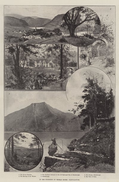 In de voetsporen van Thomas Moore, Glendalough door Joseph Holland Tringham