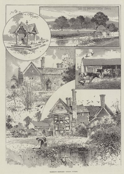 Rambling Schetsen, Ockley, Surrey door Joseph Holland Tringham