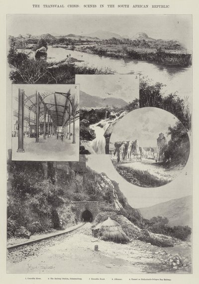 De Transvaal-crisis, scènes in de Zuid-Afrikaanse Republiek door Joseph Holland Tringham