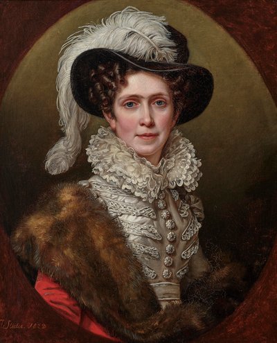 Caroline van Baden 1776-1841, Koningin van Beieren, 1823 door Joseph Carl Stieler
