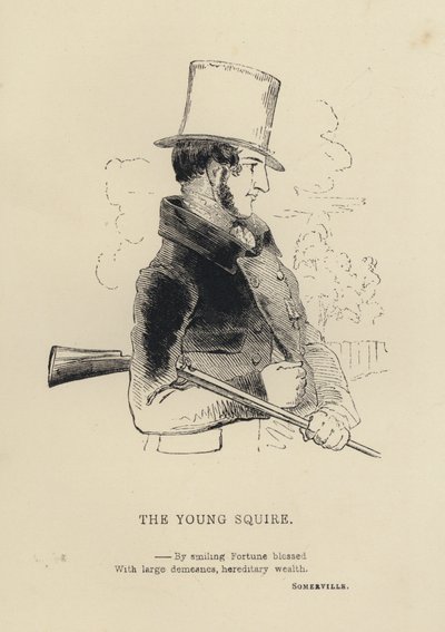 Kenny Meadows: De Jonge Squire (gravure) door Joseph Kenny (after) Meadows