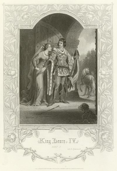 Koning Hendrik IV, Deel I, Act II, Scene III door Joseph Kenny Meadows
