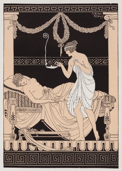 Eros en Psyche door Joseph Kuhn Regnier