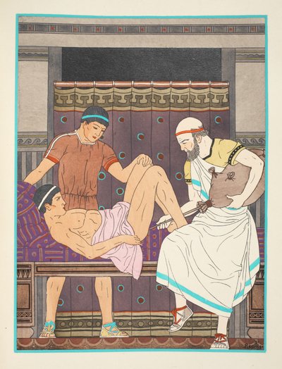 Een klysma krijgen, illustratie uit 