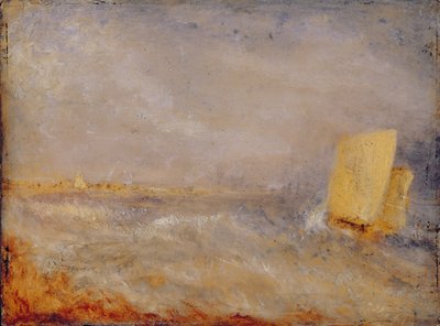 Een Zeilboot bij Deal, c.1835 door Joseph Mallord William Turner