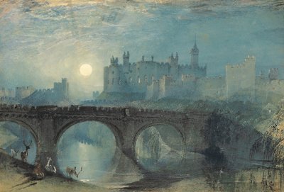Alnwick Kasteel, ca. 1829 door Joseph Mallord William Turner