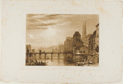 Basel, plaat 5 uit Liber Studiorum door Joseph Mallord William Turner
